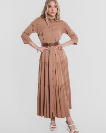 Vestito chemisier con cintura